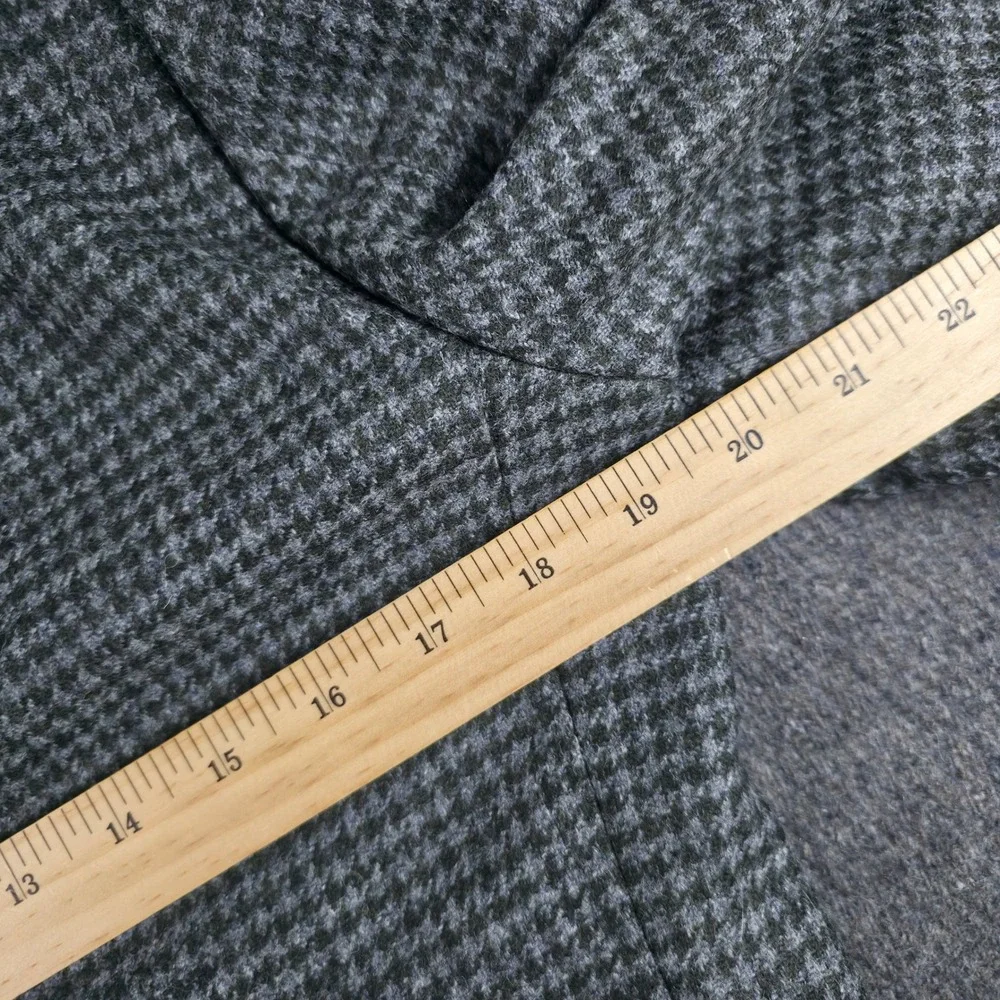 Hackett London Tweed Sport Coat Mens 36R Grey Green Houndstooth Virgin Wool